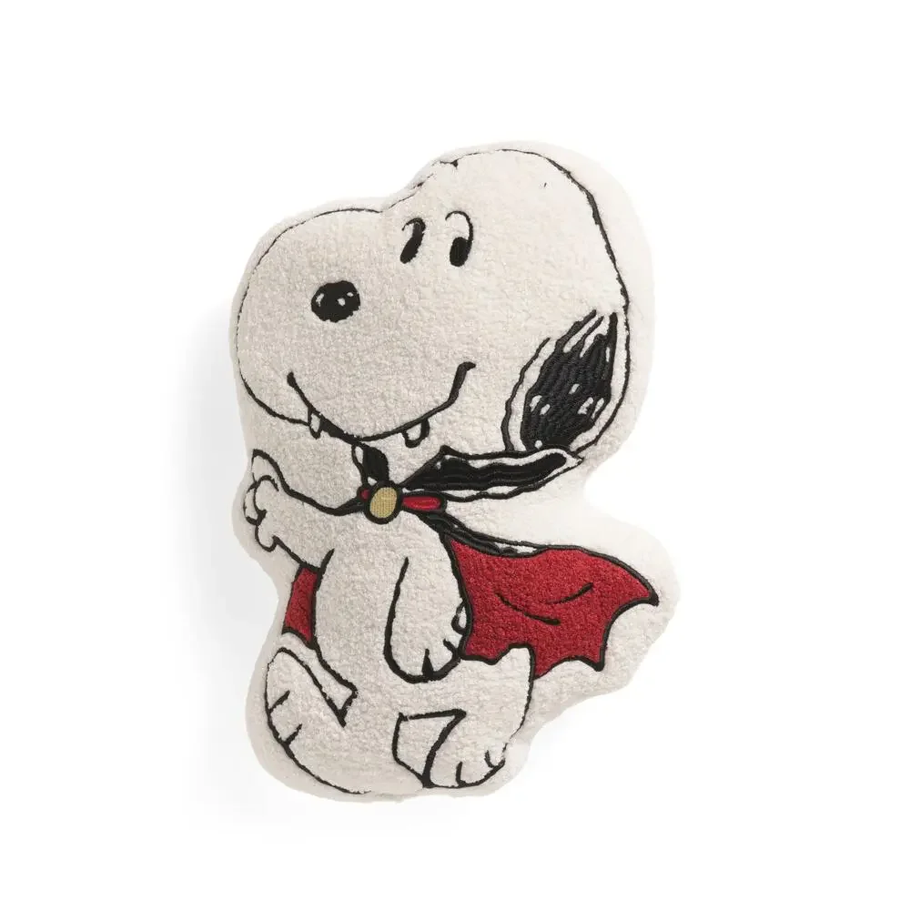 Peanuts Snoopy Shaped Sherpa Pillow Halloween Vampire Cape Dracula Costume NEW